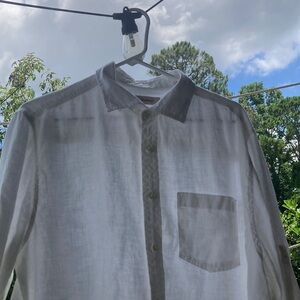Tommy Bahama White Casual Button Down Shirt